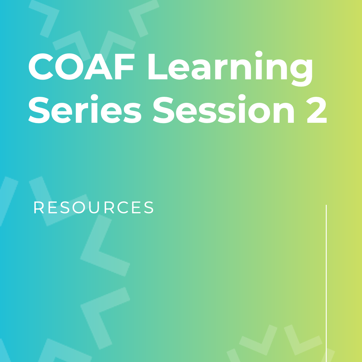 COAF 2025 Learning Series Session 2