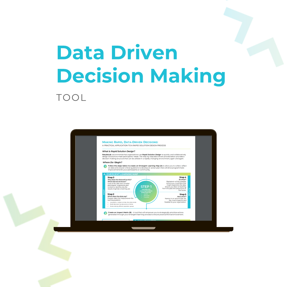 This step-by-step process provides a decision-making structure that can be used to make rapid decisions grounded in data insights